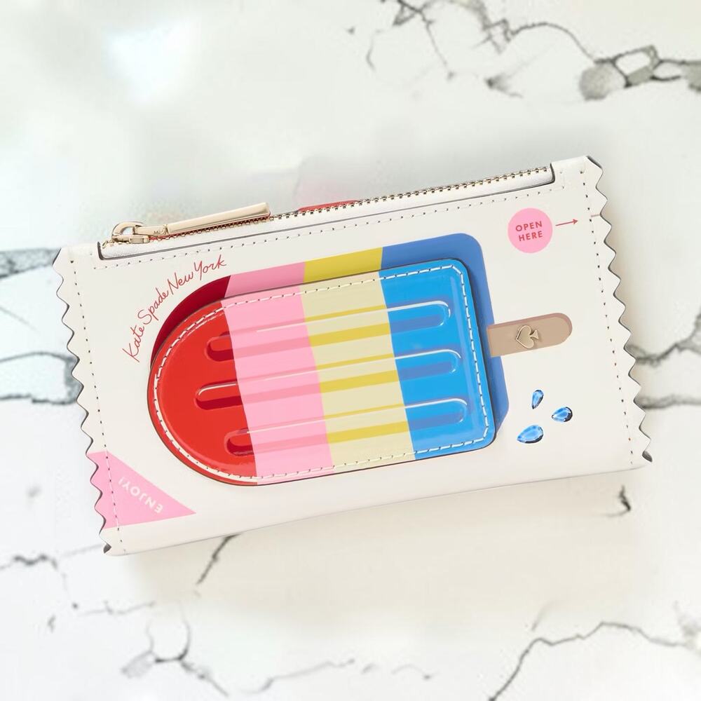 kate spade ♠️ Popsicle Zip Wallet with Multicolor Accents